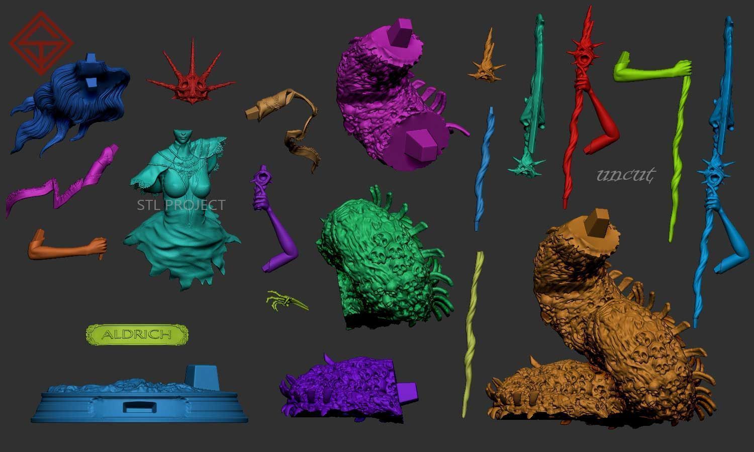 Aldrich 3D print model_4