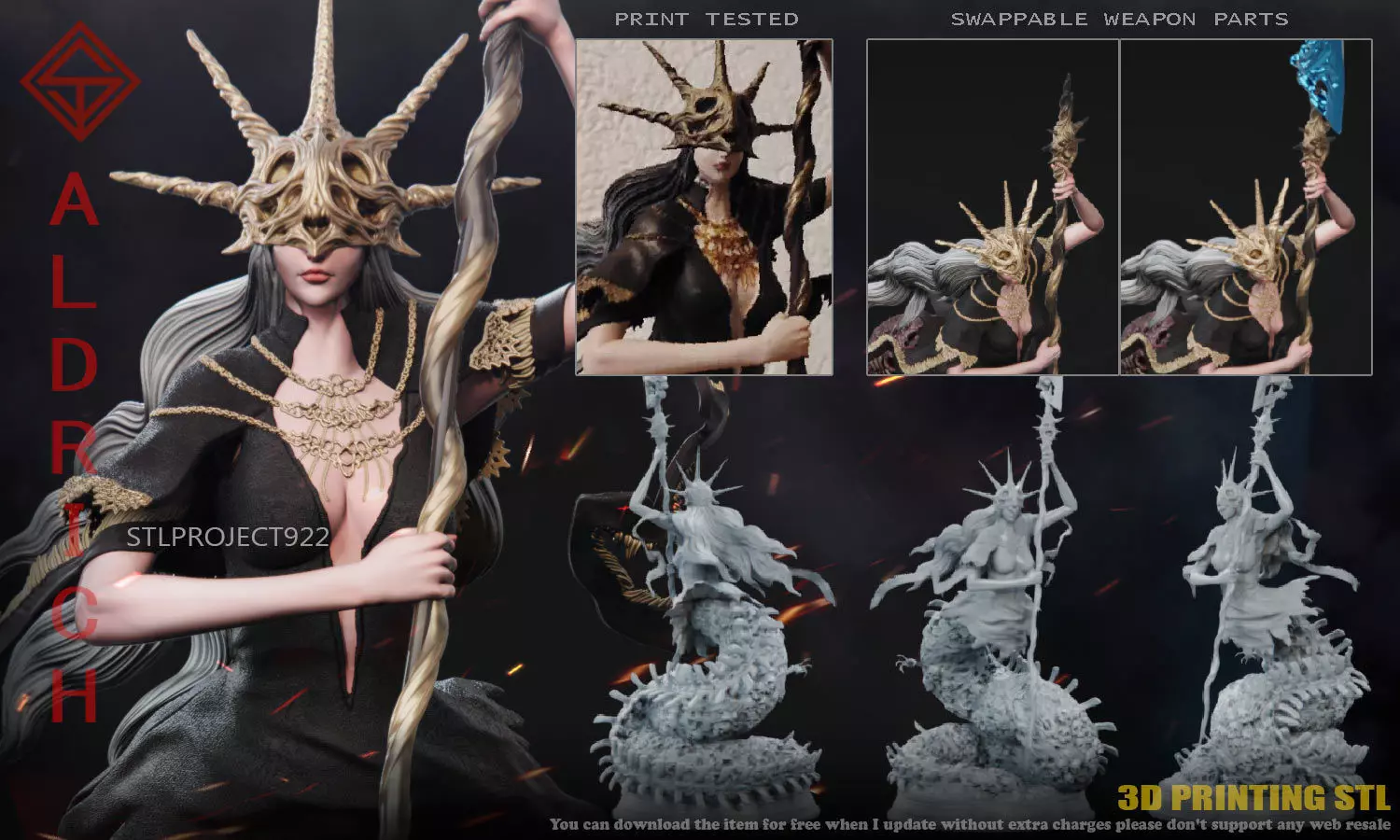 Aldrich 3D print model_0