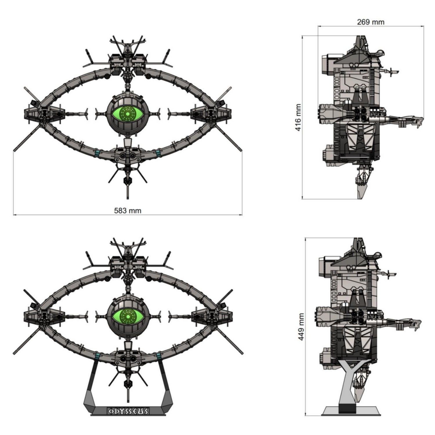 ODYSSEY - ULYSSES 31 SHIP - DETAILED WITH INSTRUCTIONS 3D print model_8