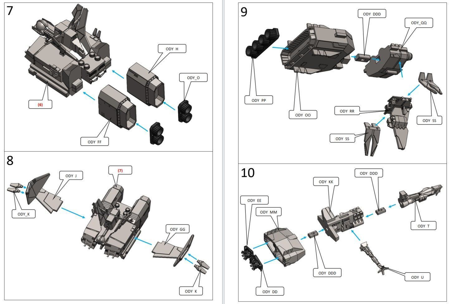 ODYSSEY - ULYSSES 31 SHIP - DETAILED WITH INSTRUCTIONS 3D print model_15