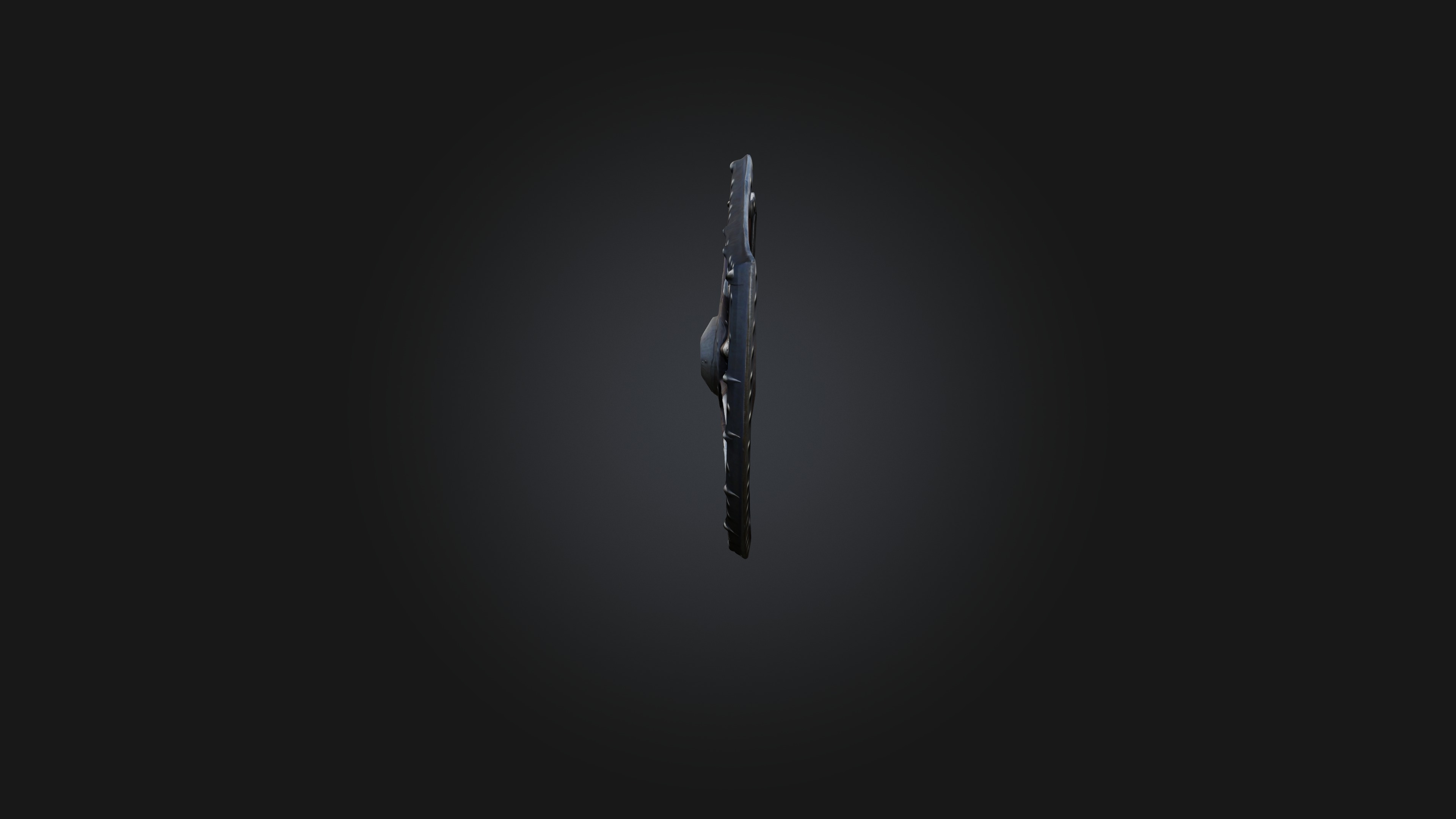 Spiked Shield Low-poly 3D model_2