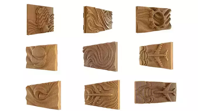 Parametric Models Pack 3D Model Collection4 -8 design 