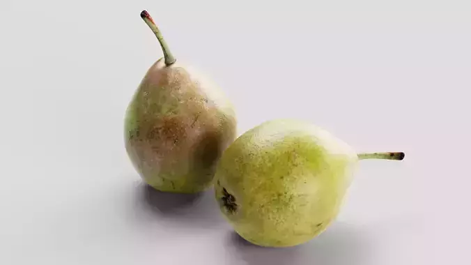 Pear - 3D Scan - Low Poly 3D Model
