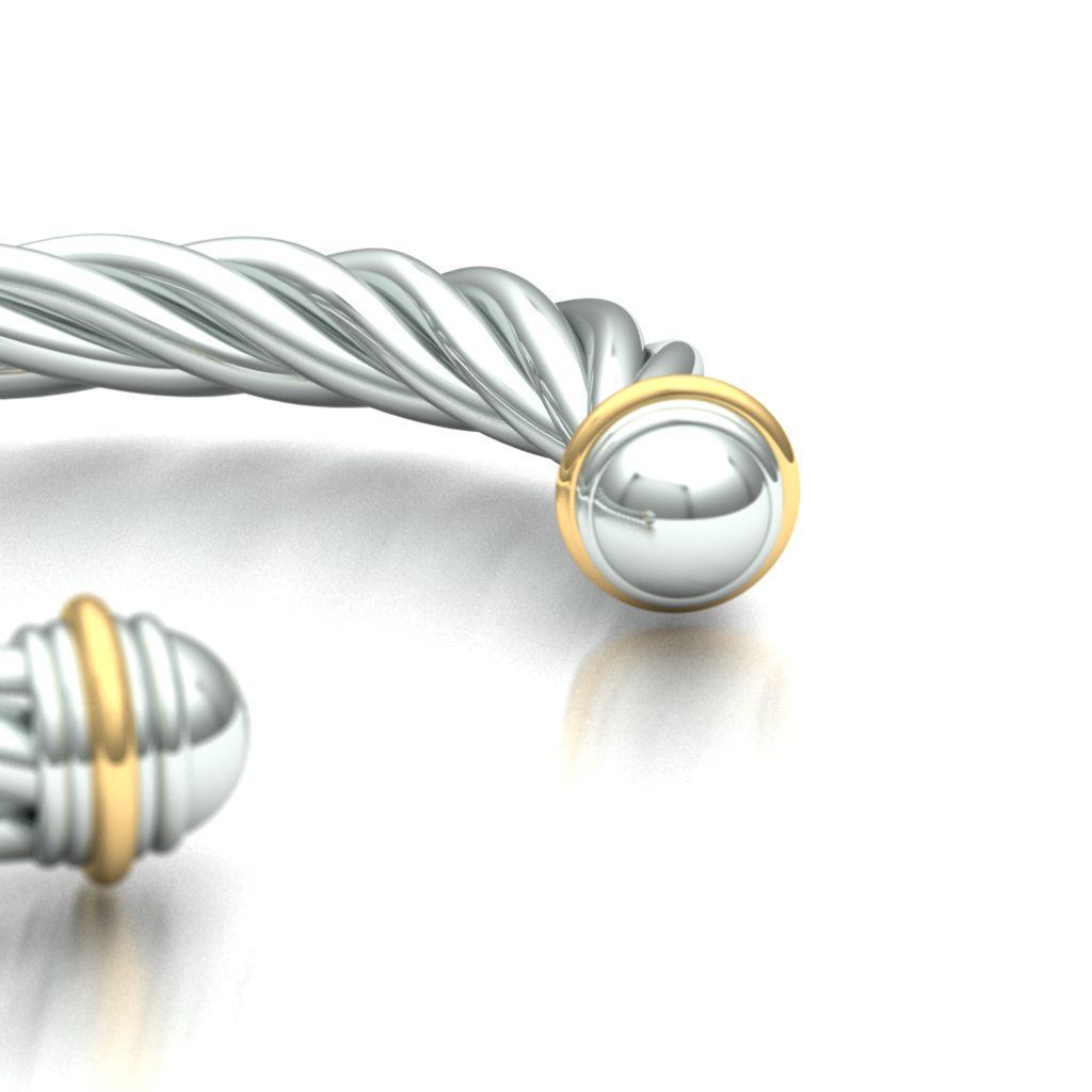 davide yurman bracelet 3D model_2