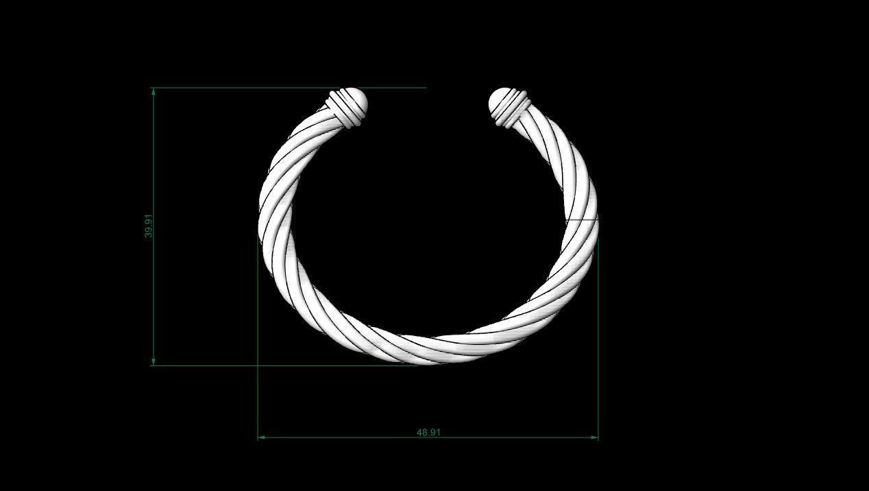 davide yurman bracelet 3D model_1