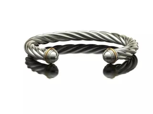 davide yurman bracelet 3D model_0