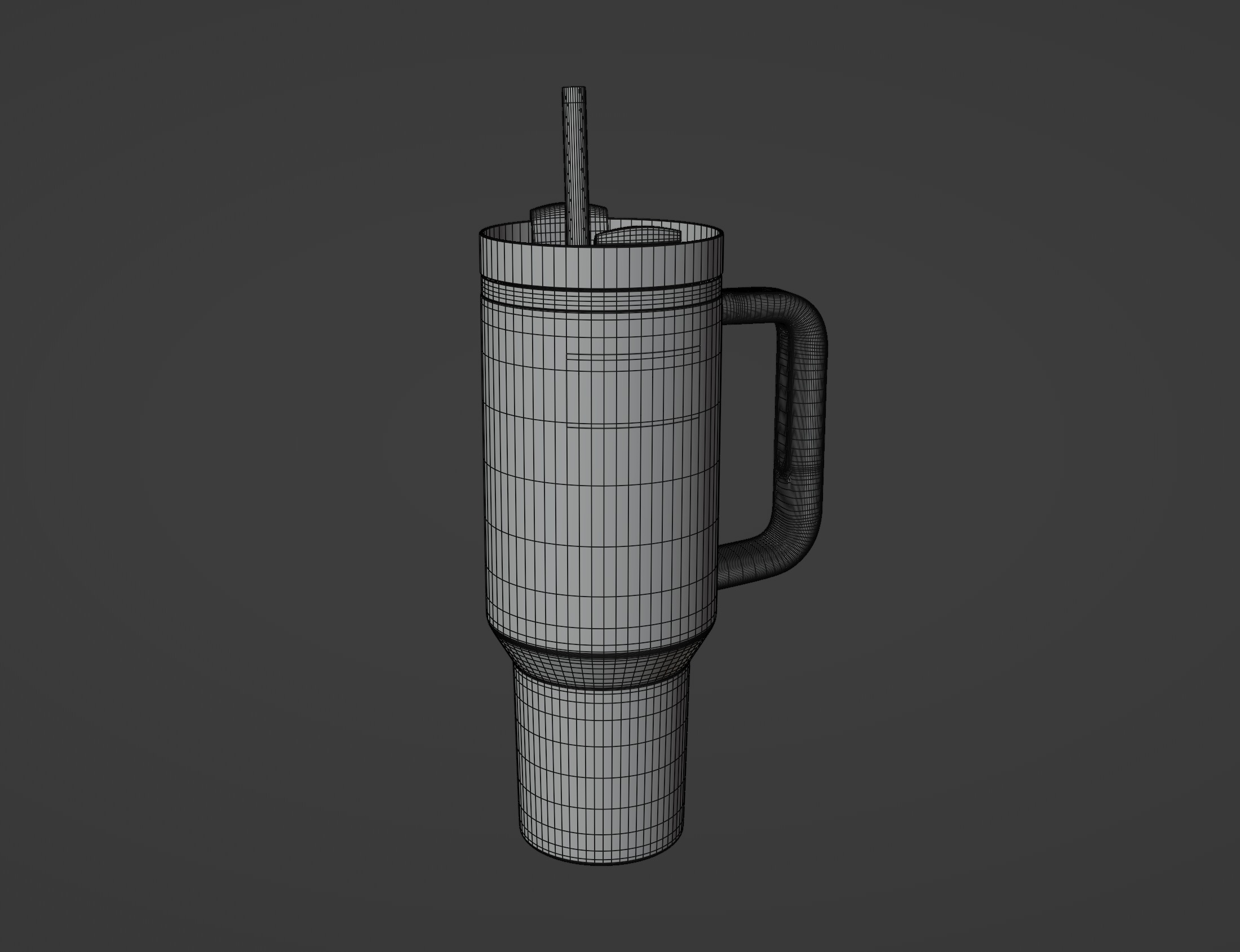 Stanley cup  Low-poly 3D model_12