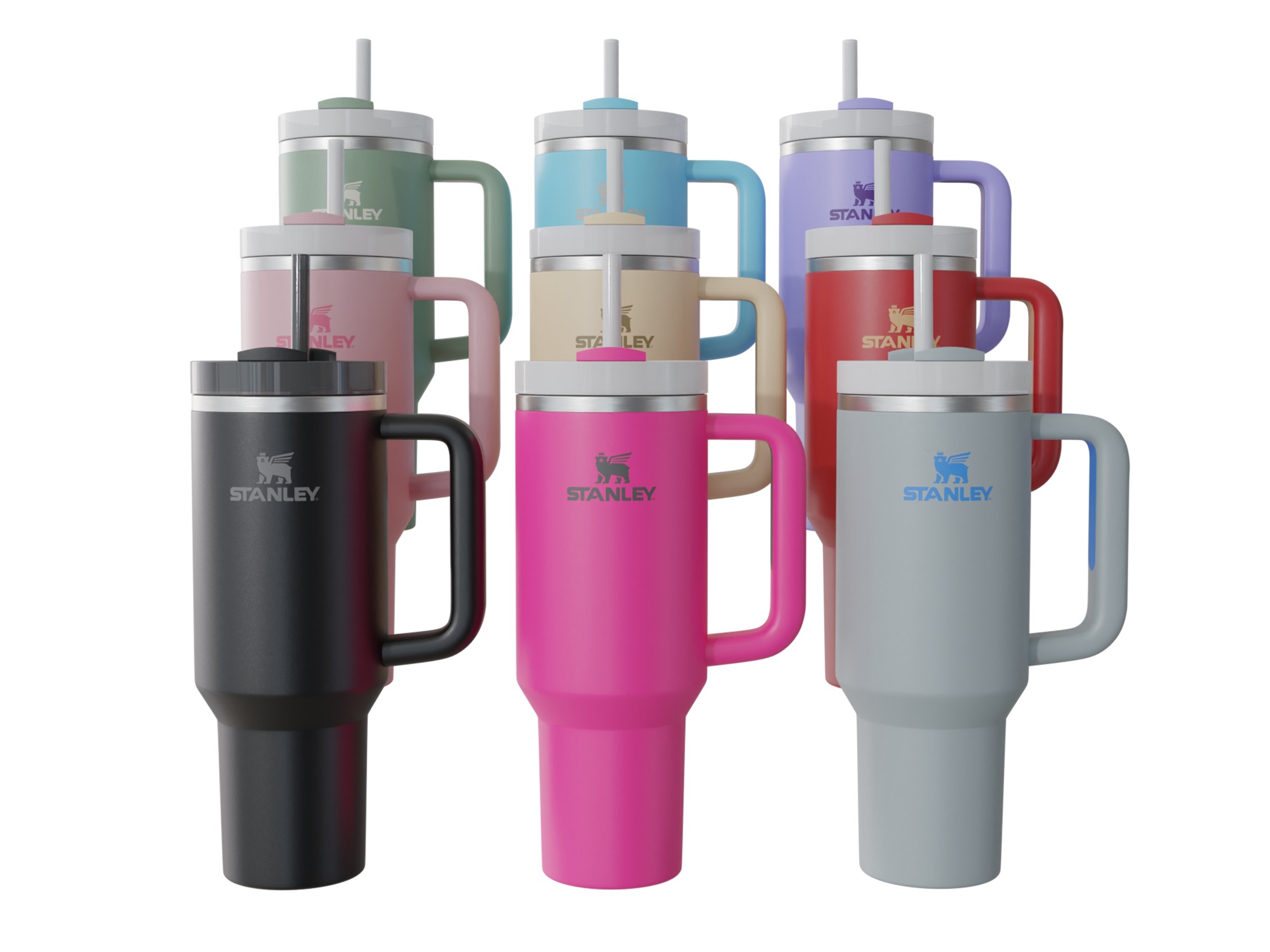 Stanley cup  Low-poly 3D model_1