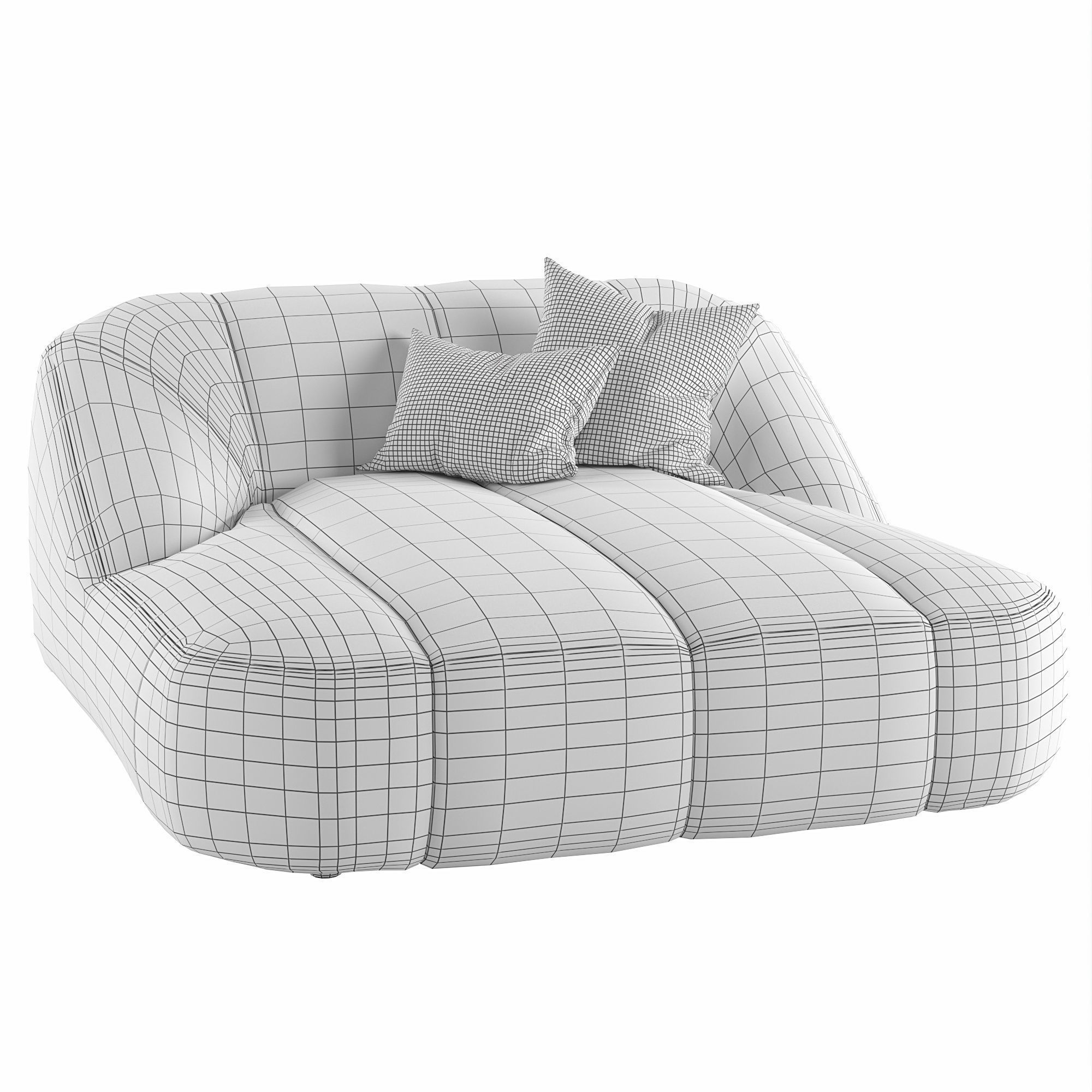 Lounger Cloud by Gallotti and Radice 3D model_1