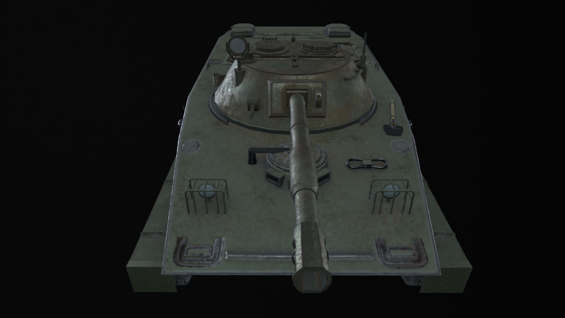 Asset - Army - PT 76 - 3D MODEL Low-poly Low-poly 3D model_35