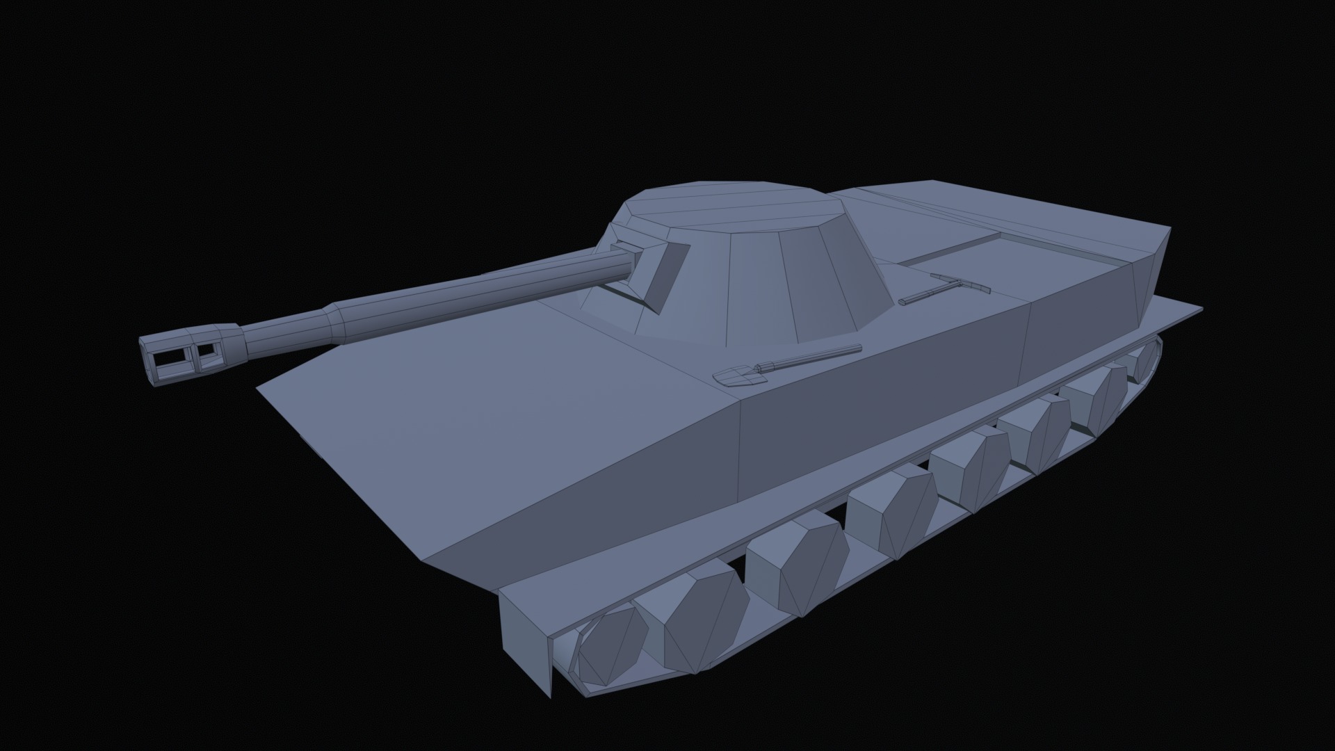 Asset - Army - PT 76 - 3D MODEL Low-poly Low-poly 3D model_47