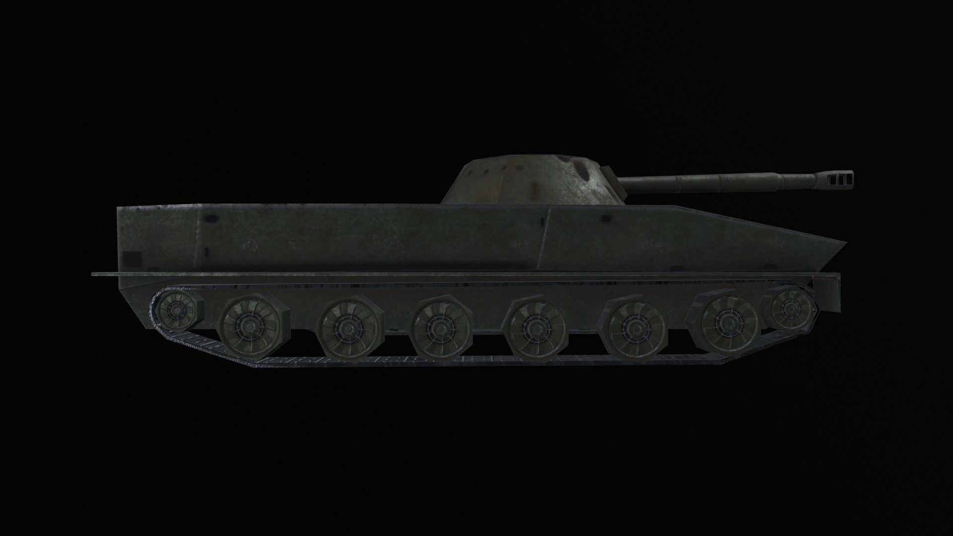 Asset - Army - PT 76 - 3D MODEL Low-poly Low-poly 3D model_27