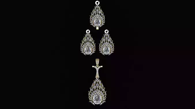 bridal nacklace 3d printable model