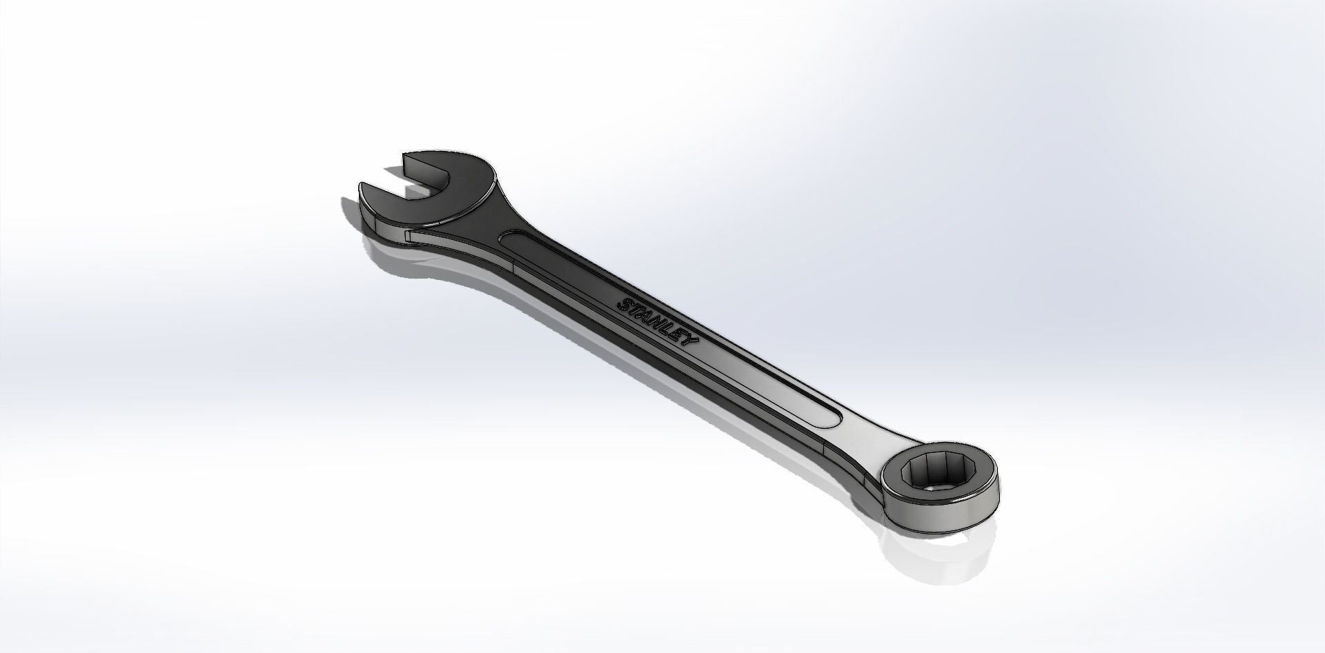 Chave Combinada Catraca 5-8 Pol Ratchet Combination Wrench 3D model_14