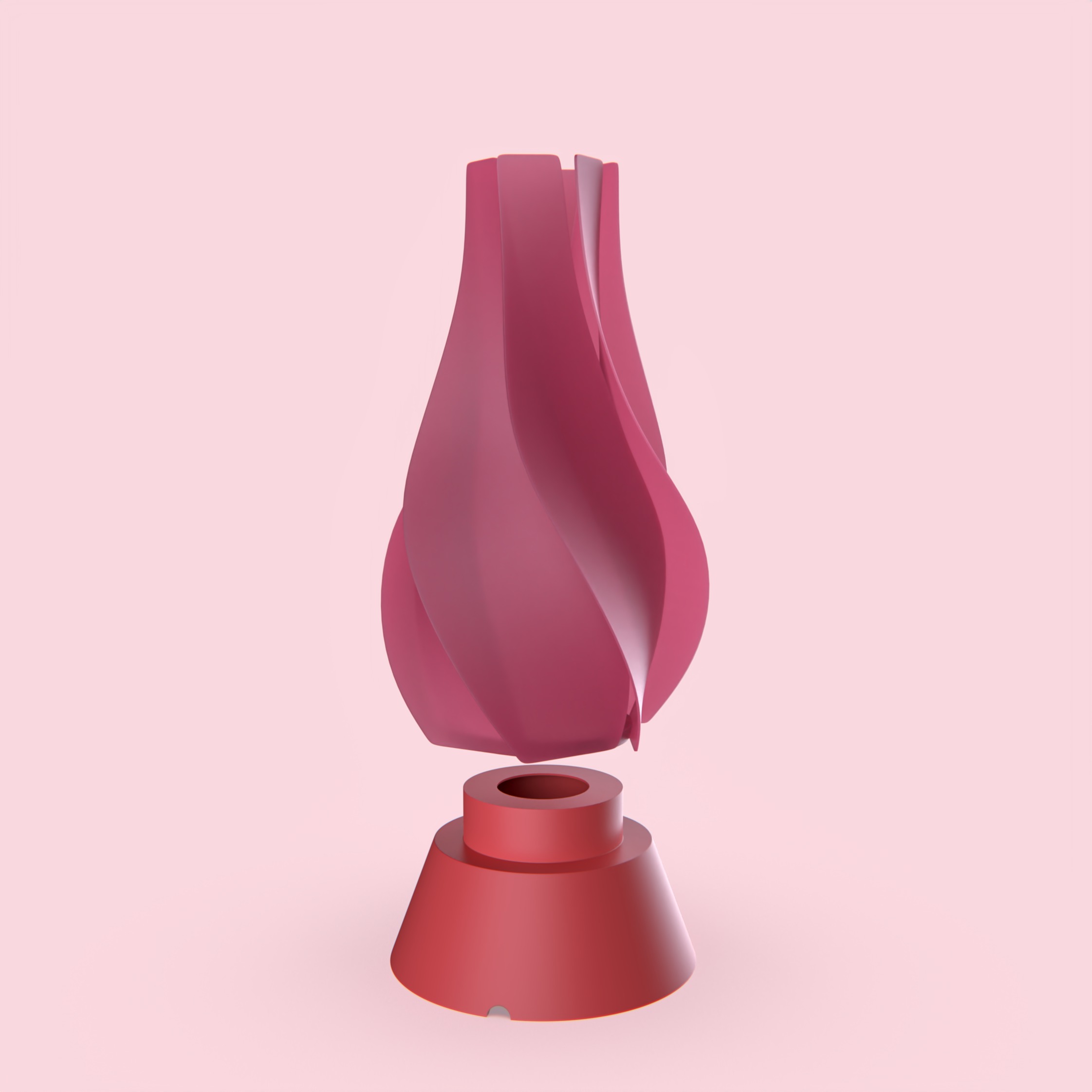 fire flaming lamp 3D print model_4