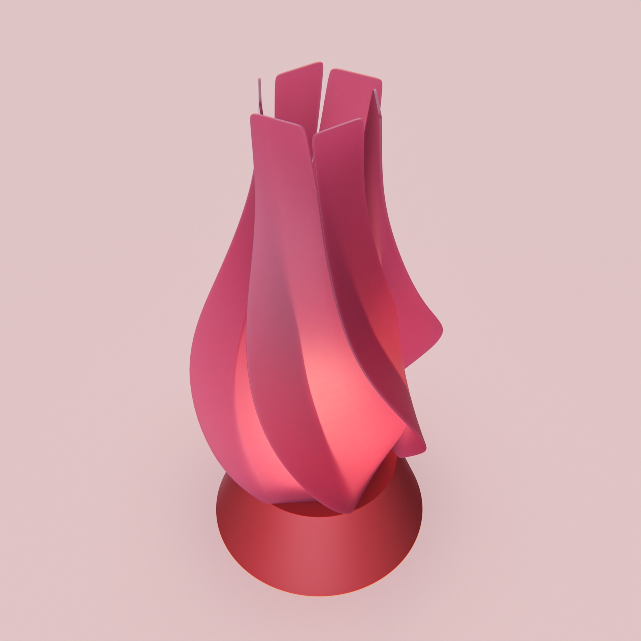 fire flaming lamp 3D print model_1