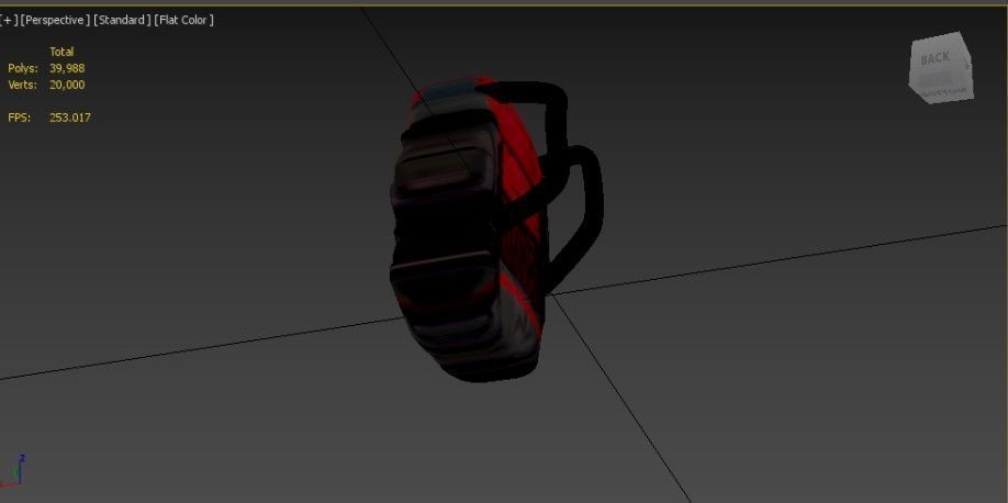 Game-Ready Low Poly Backpack Low-poly 3D model_4