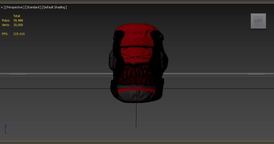 Game-Ready Low Poly Backpack Low-poly 3D model_2