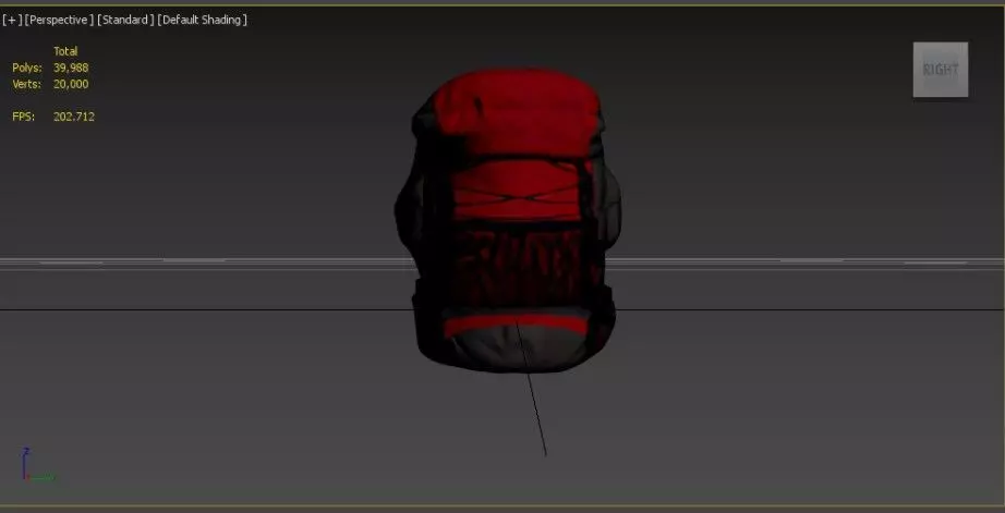 Game-Ready Low Poly Backpack Low-poly 3D model_0