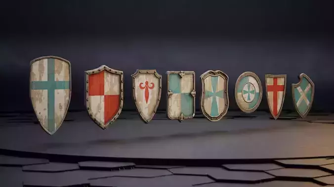 Medieval shield pack
