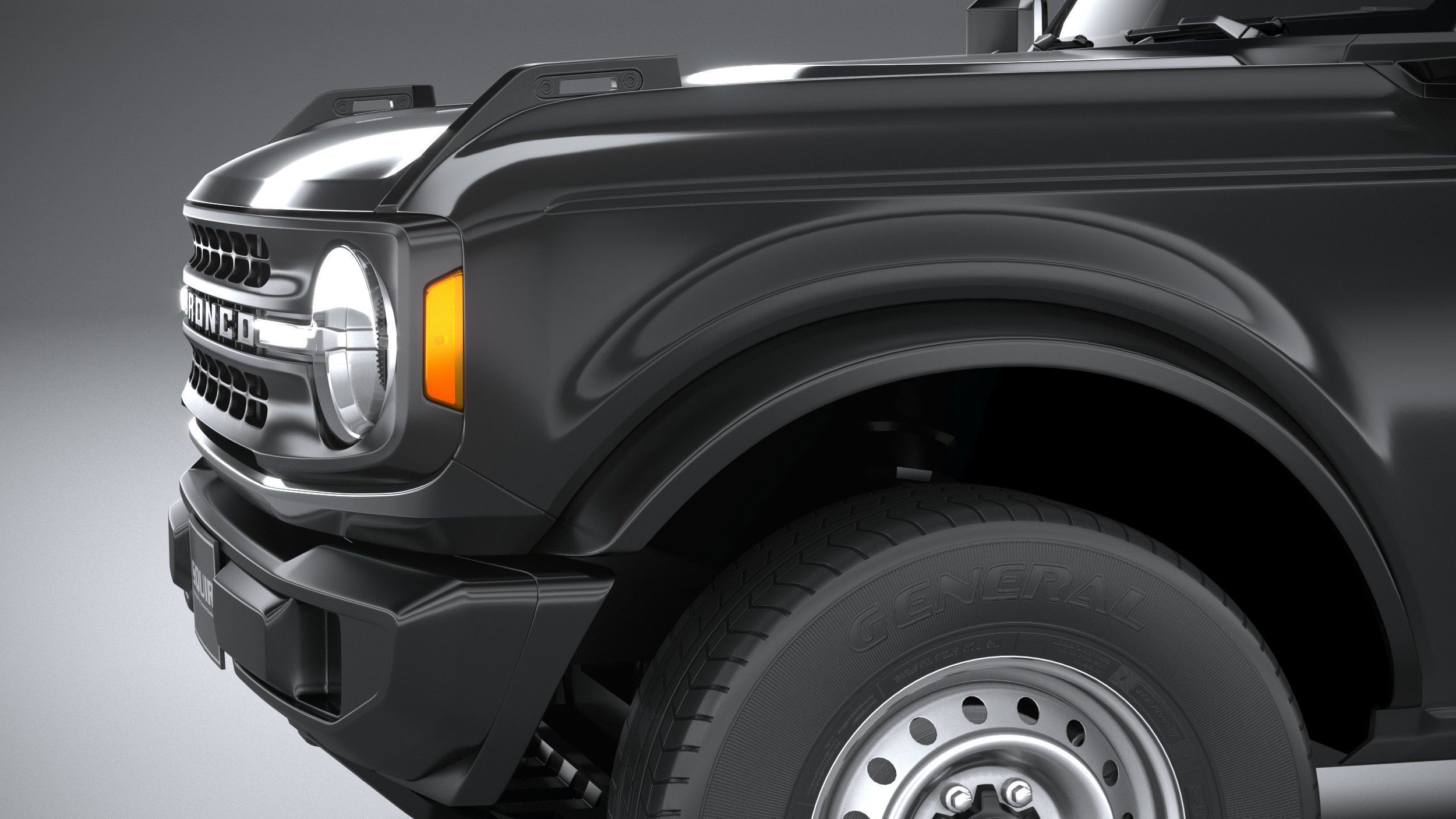 Bronco Base 4-Door 2021 3D model_3