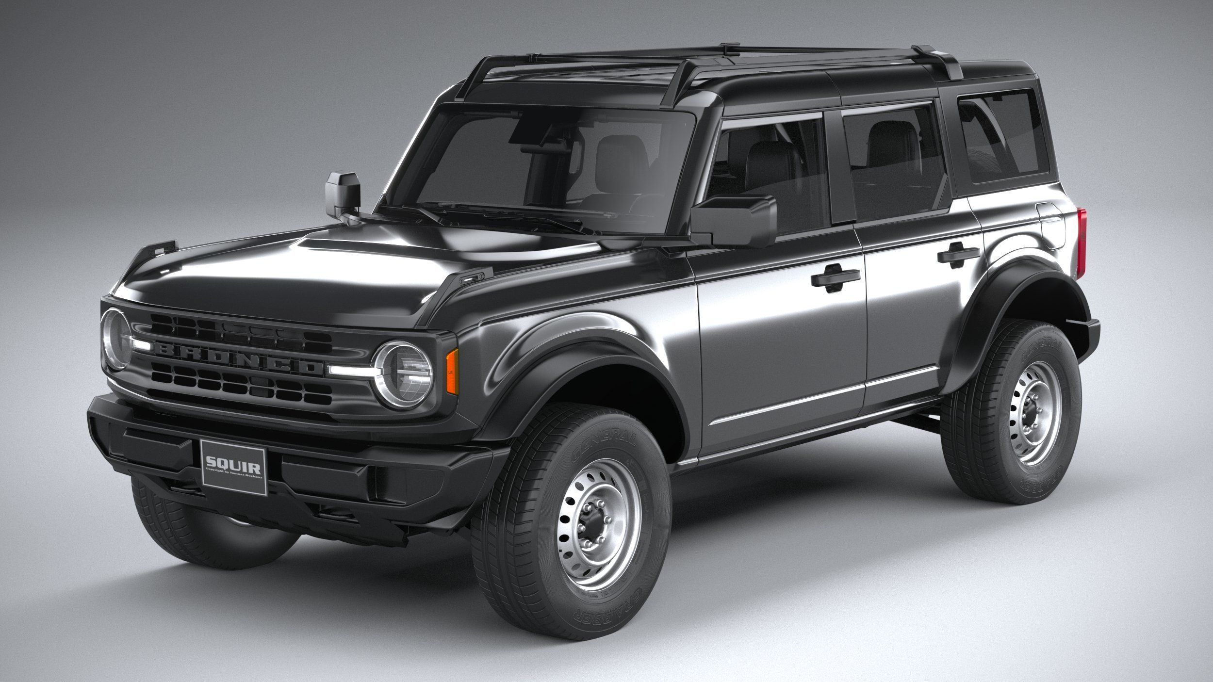 Bronco Base 4-Door 2021 3D model_1