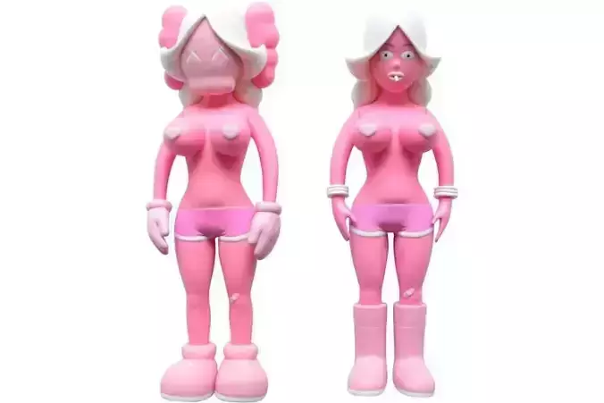 Kaws Pink Twins Bundle for Print