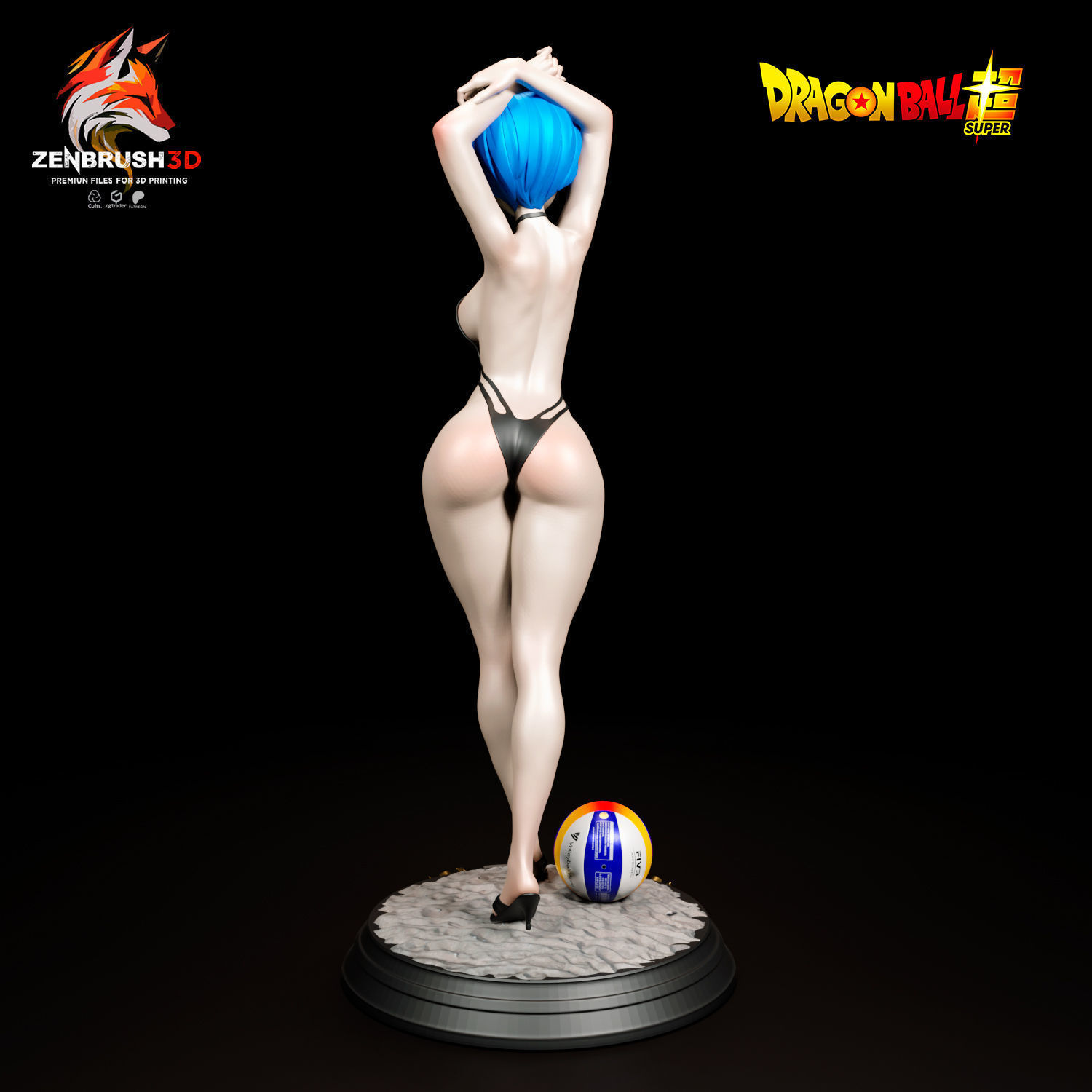 Bulma - Bikini - Dragon Ball 3D PRINTING 3D print model_3