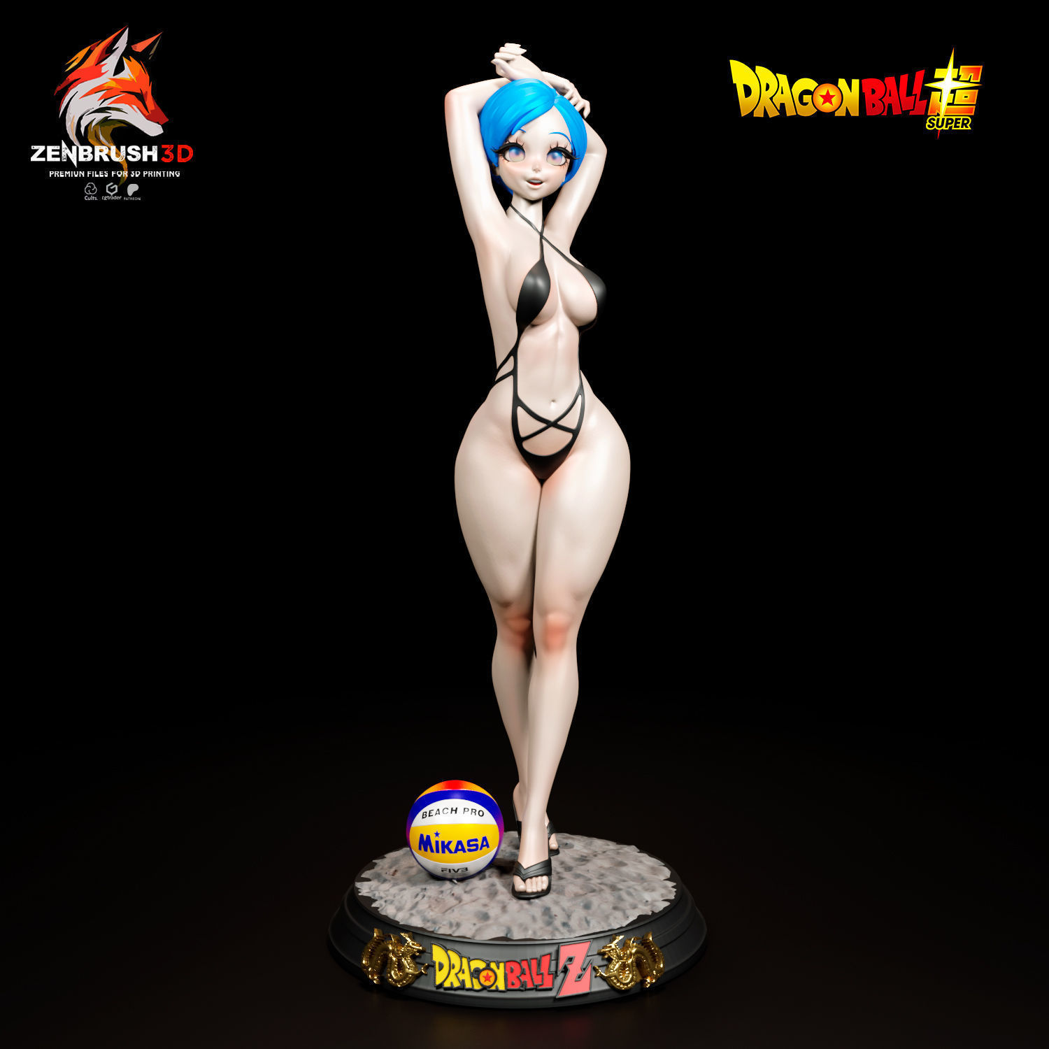 Bulma - Bikini - Dragon Ball 3D PRINTING 3D print model_6