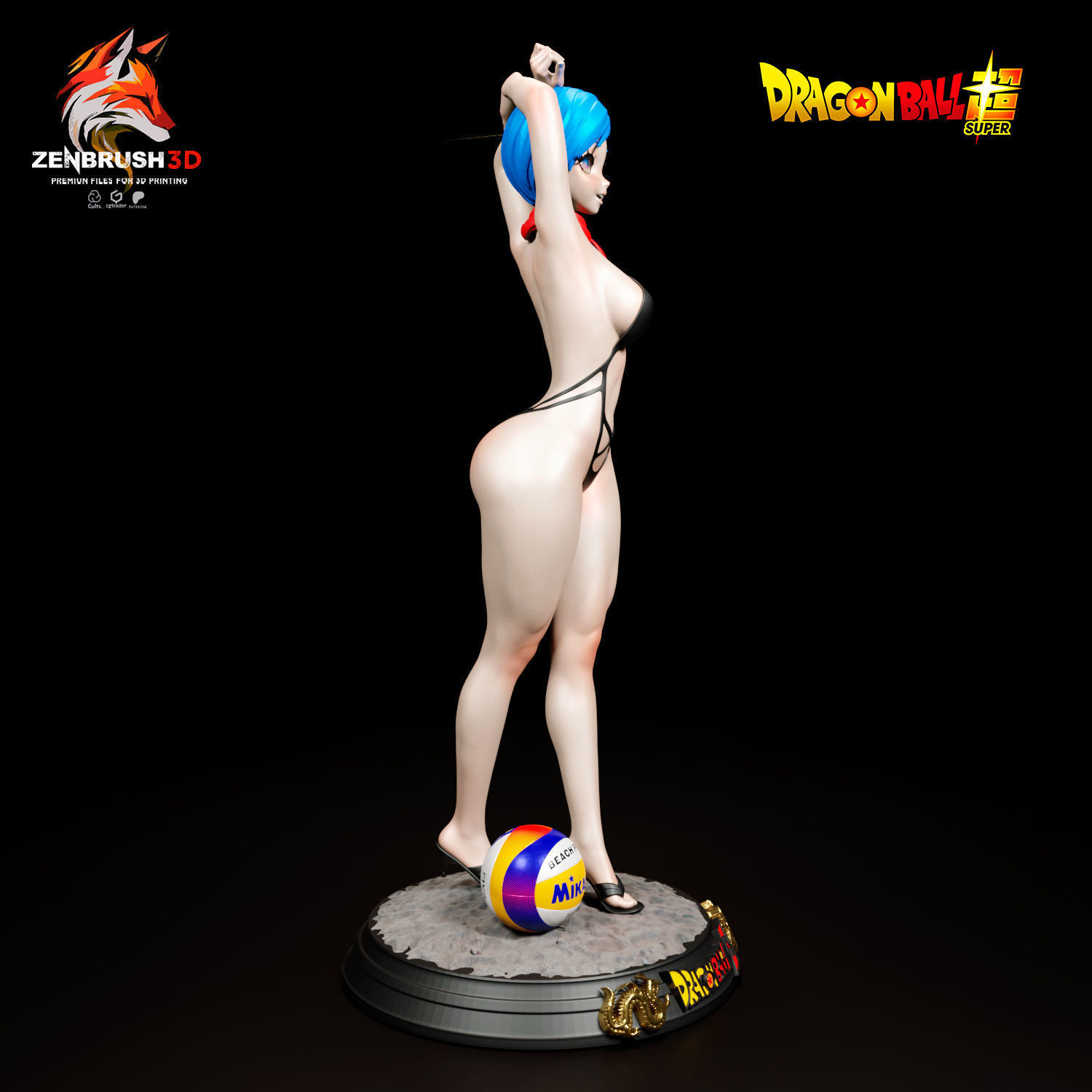 Bulma - Bikini - Dragon Ball 3D PRINTING 3D print model_2