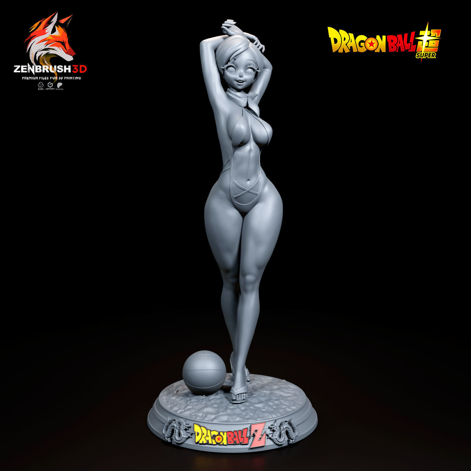 Bulma - Bikini - Dragon Ball 3D PRINTING 3D print model_7