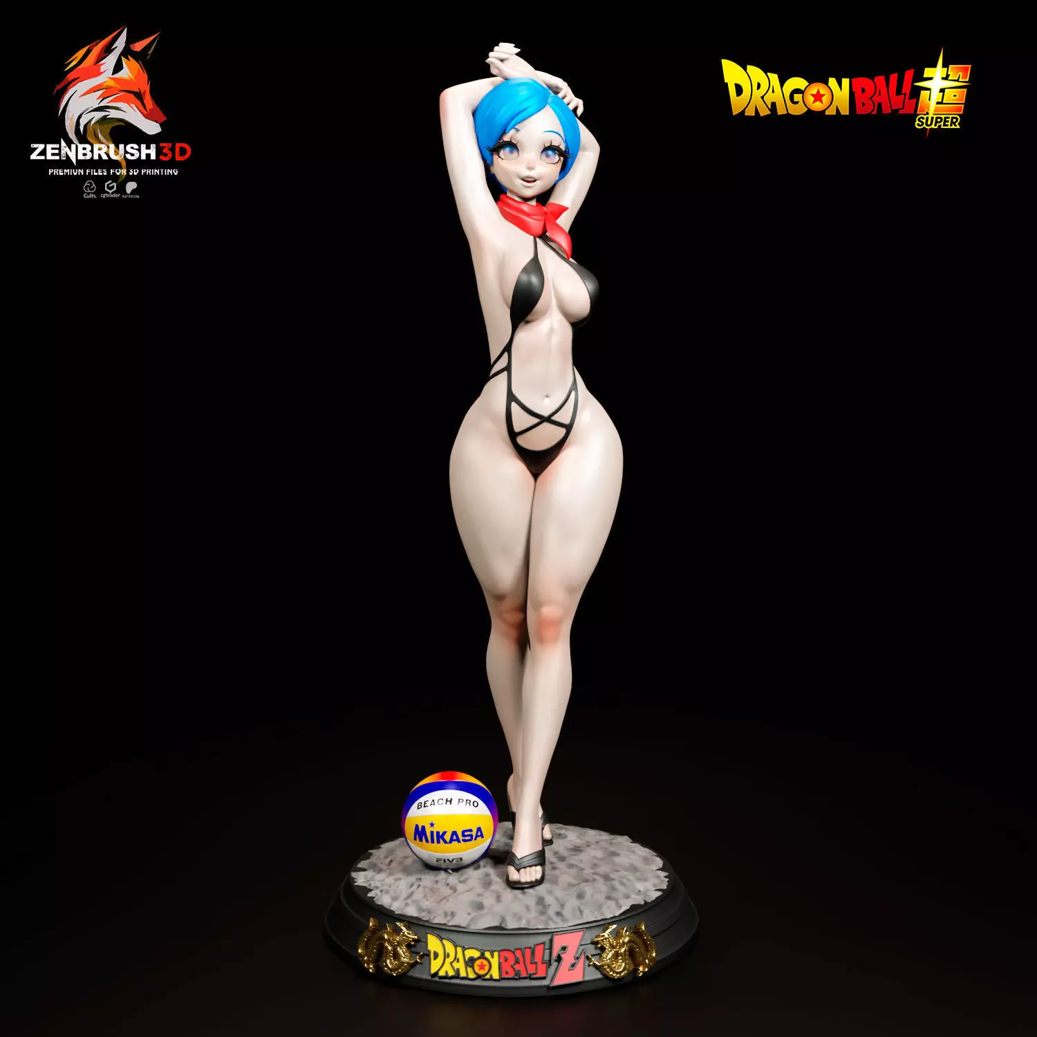 Bulma - Bikini - Dragon Ball 3D PRINTING 3D print model_0
