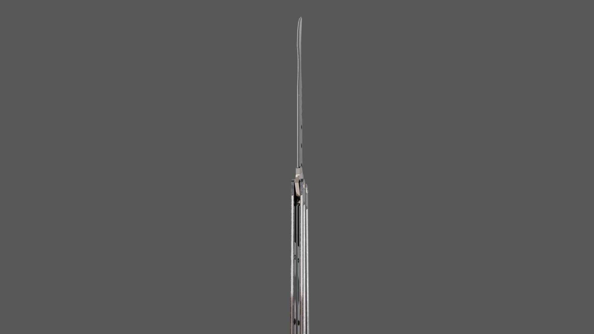 Butterfly Knife Low-poly 3D model_5