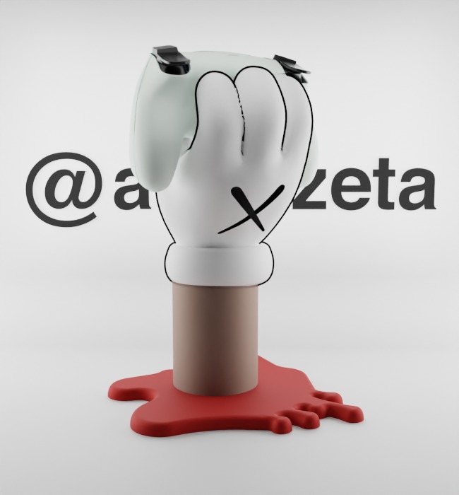 Kaws BFF Companion Hand Controller Stand PS and Xbox for Print 3D print model_9