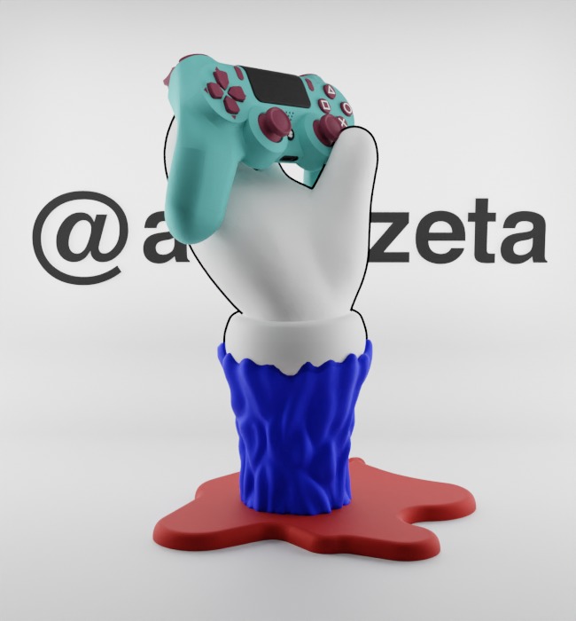 Kaws BFF Companion Hand Controller Stand PS and Xbox for Print 3D print model_35