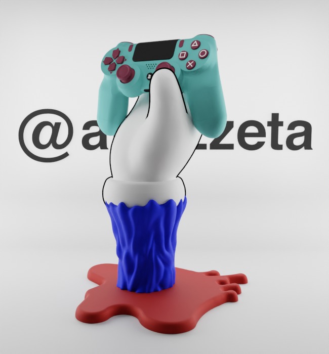 Kaws BFF Companion Hand Controller Stand PS and Xbox for Print 3D print model_21