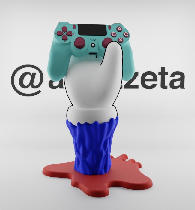 Kaws BFF Companion Hand Controller Stand PS and Xbox for Print 3D print model_19