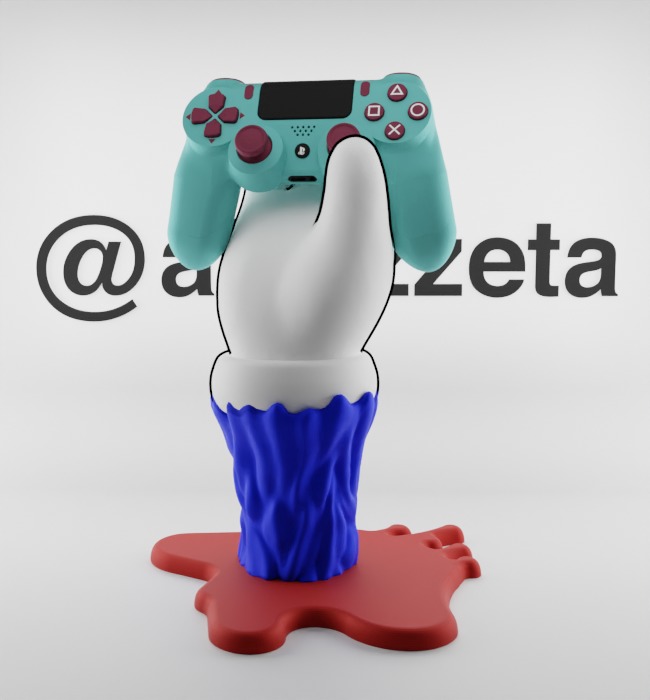 Kaws BFF Companion Hand Controller Stand PS and Xbox for Print 3D print model_20