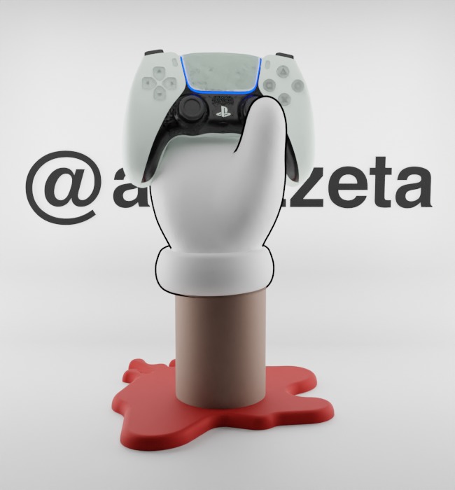 Kaws BFF Companion Hand Controller Stand PS and Xbox for Print 3D print model_1