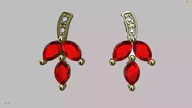 Marquise Gem Earring