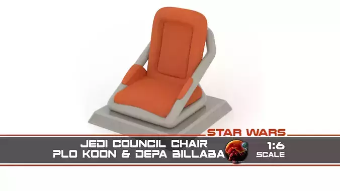 Jedi Council Room Chair Plo 1-6 Scale Hottoys 3D print model