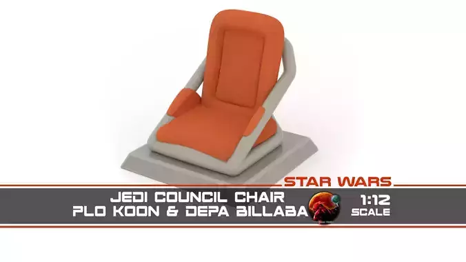 Jedi Council Room Chair Plo 1-12 Scale Blackseries