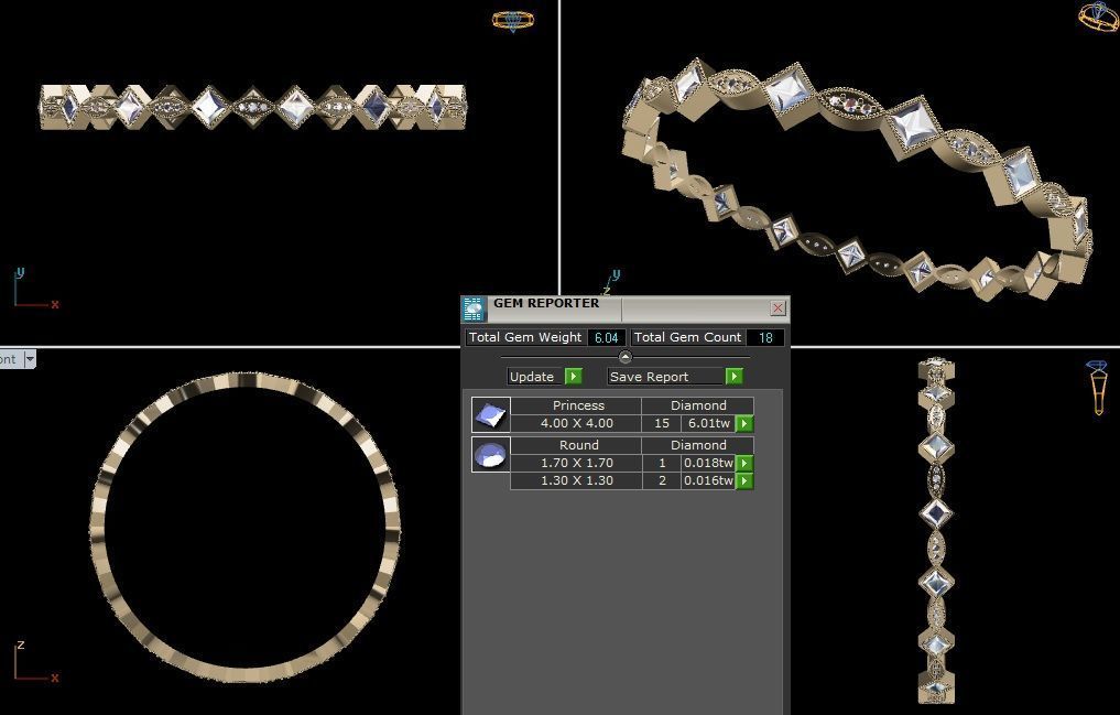 bangle x002 3D print model_2