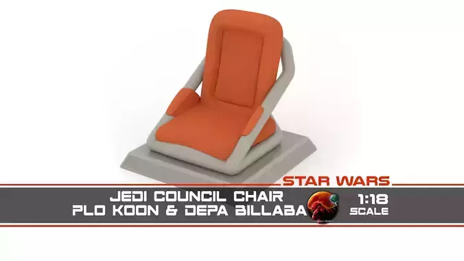 Jedi Council Room Chair Plo 1-18 Scale Kenner Hasbro 3D print model
