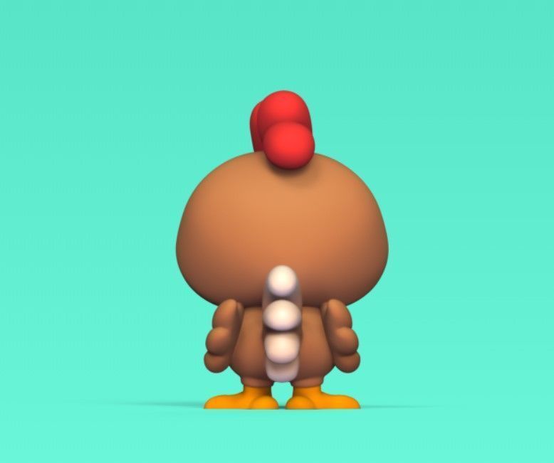Cute Little Chicken 3D print model_4