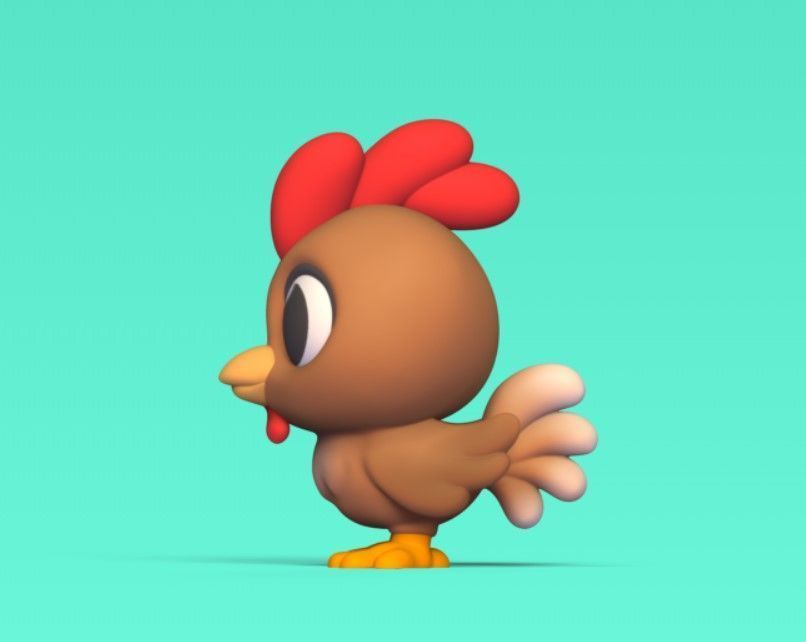 Cute Little Chicken 3D print model_3
