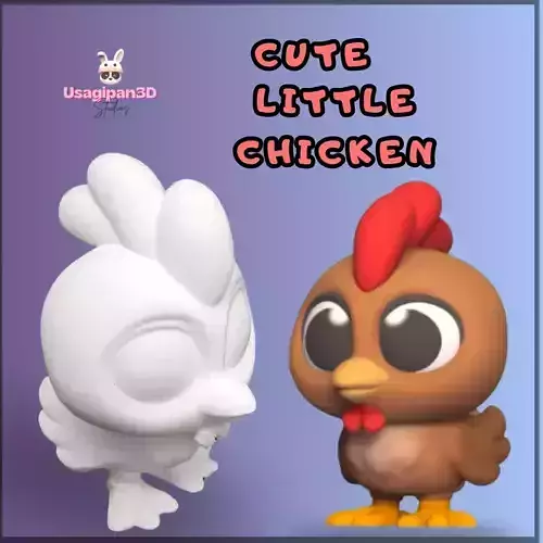 Cute Little Chicken 3D print model