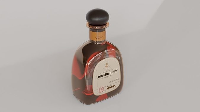 Tequila Bottle 01 3D model 4