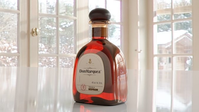 Tequila Bottle 01 3D model 5