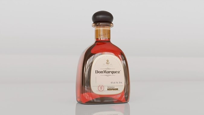 Tequila Bottle 01 3D model 3